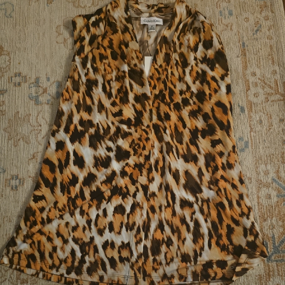 Calvin Klein Animal Print Women's Blouse